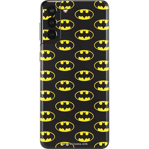 DC Comics Batman Logo Pattern Galaxy S21 Plus 5G Skin